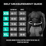 Spartans Elite Lever Lifting Belt Size Guide