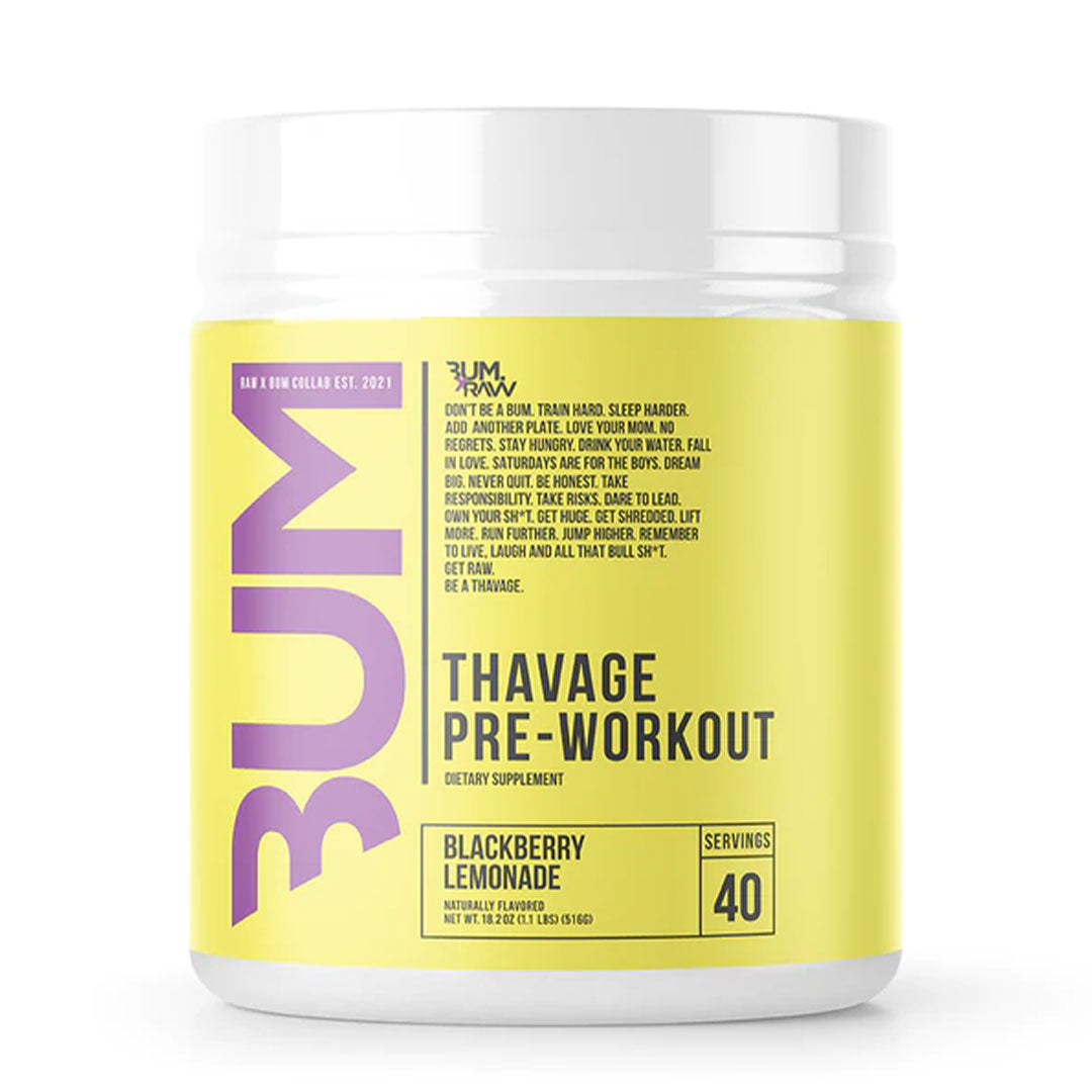 CBum Thavage Pre Workout Blackberry Lemonade Australia