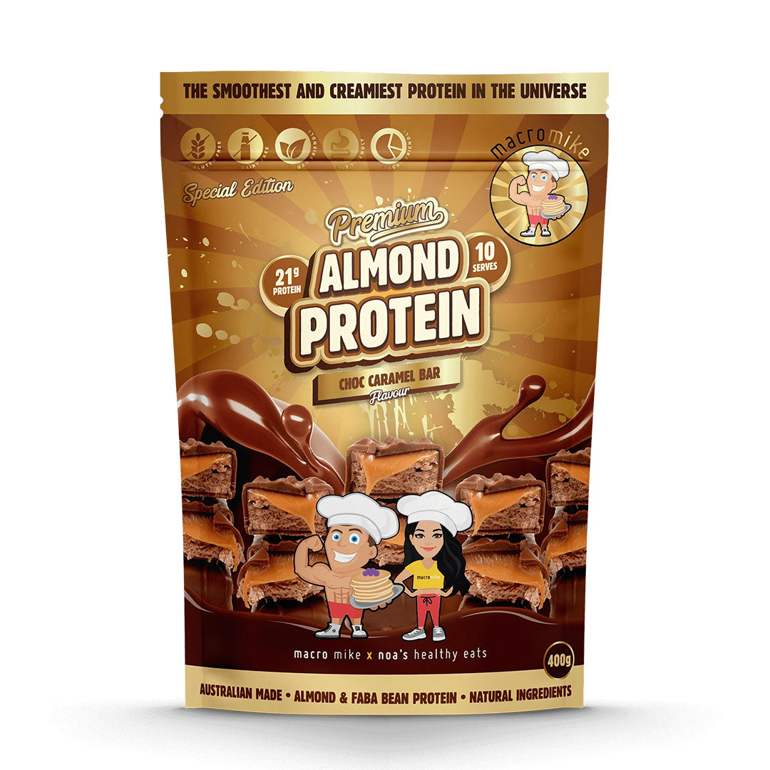 Macro Mike Premium Almond Protein - Choc Caramel Bar