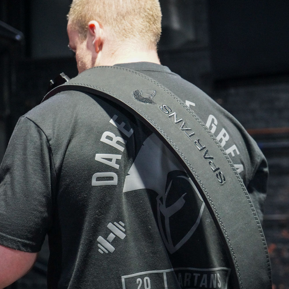 Spartans Elite Lever Lifting Belt – Black IPF Approved Powerlifting Belt