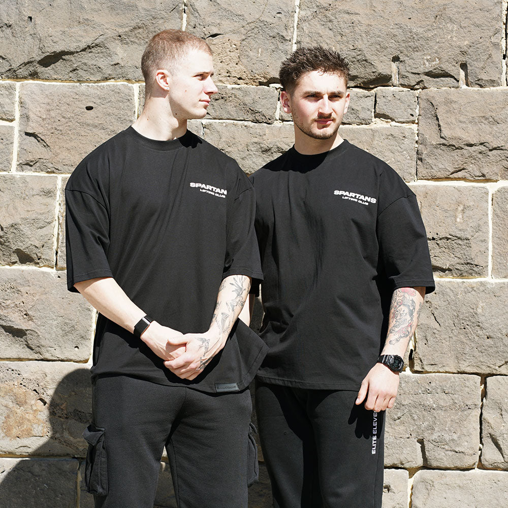 oversized t shirt spartans gym shirt