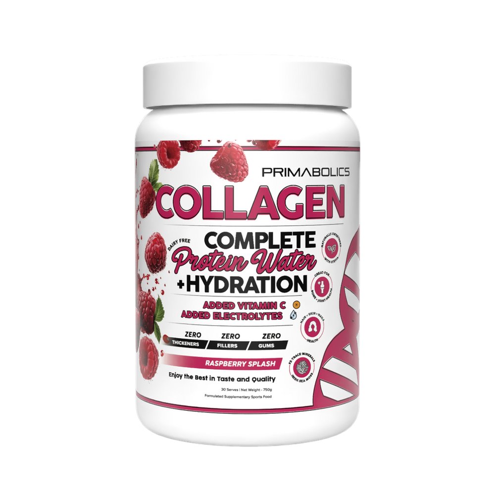 Primabolics Collagen Protein Water flavour – 30 serve hydration and recovery supplement