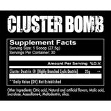 Redcon1 Cluster Bomb nutrition Panel