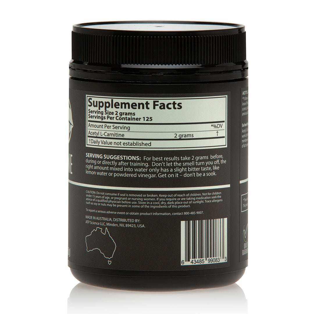 Acetyl L-Carnitine by ATP Science Nutrition Info