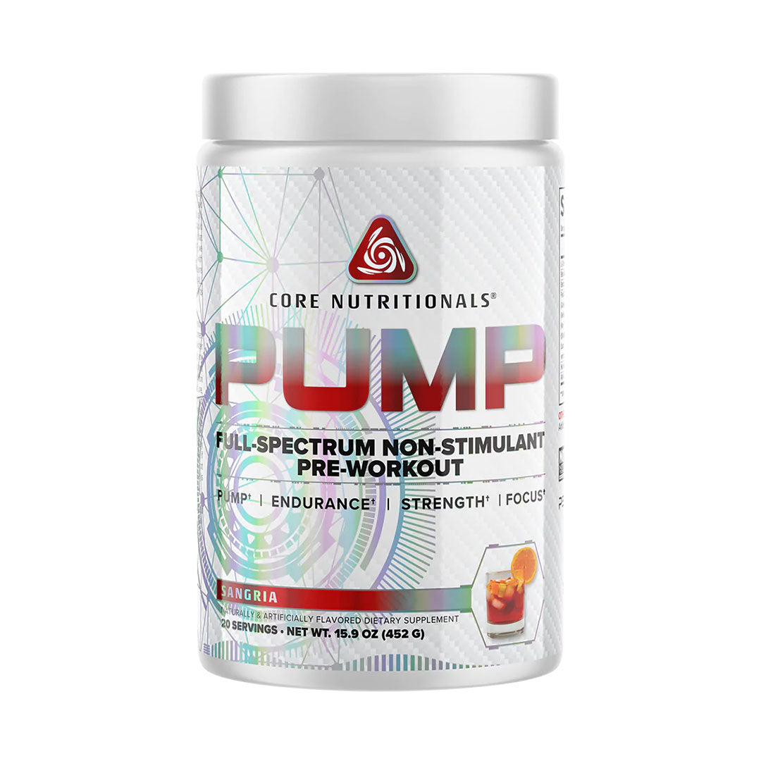 Core Nutritionals Pump Pre Workout 20 Serves / Sangria - Non Stim