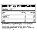 PROTEIN SHAKE BY GRENADE ingredients