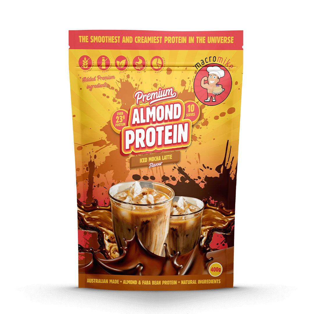 Macro Mike Premium Almond Protein - Iced Mocha Latte