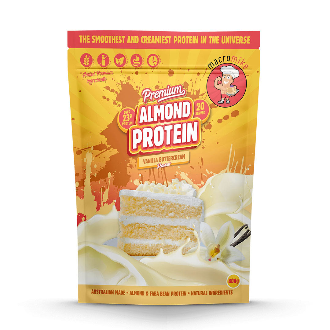 Macro Mike Premium Almond Protein - Vanilla Buttercream