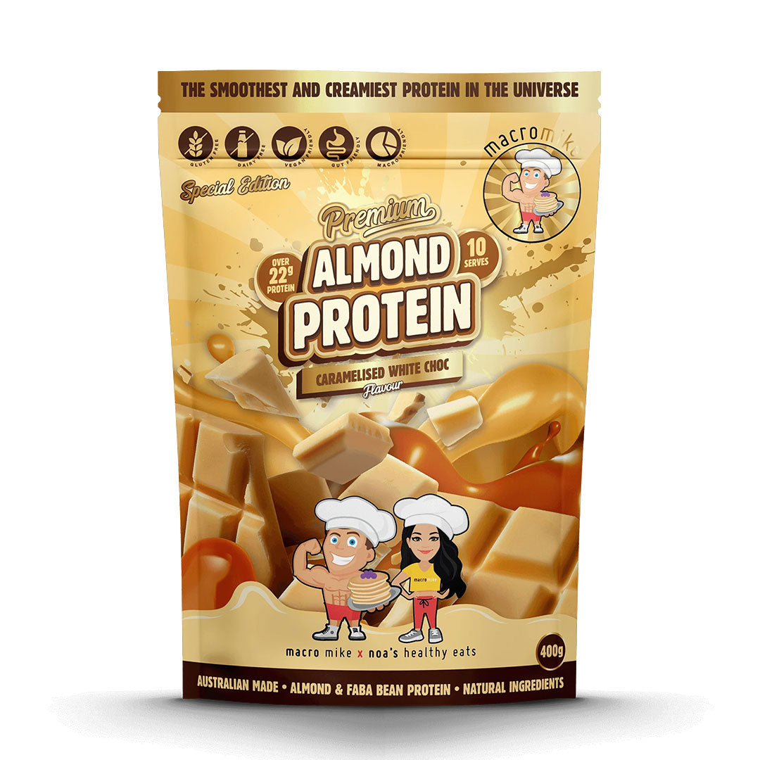 Macro Mike Premium Almond Protein - Caramelised White Choc
