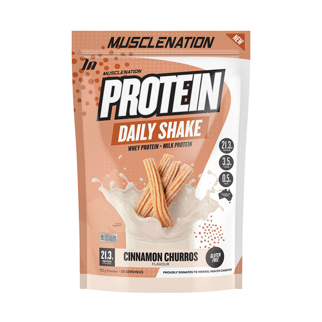 Muscle Nation Protein Daily Shake Cinnamon Churros
