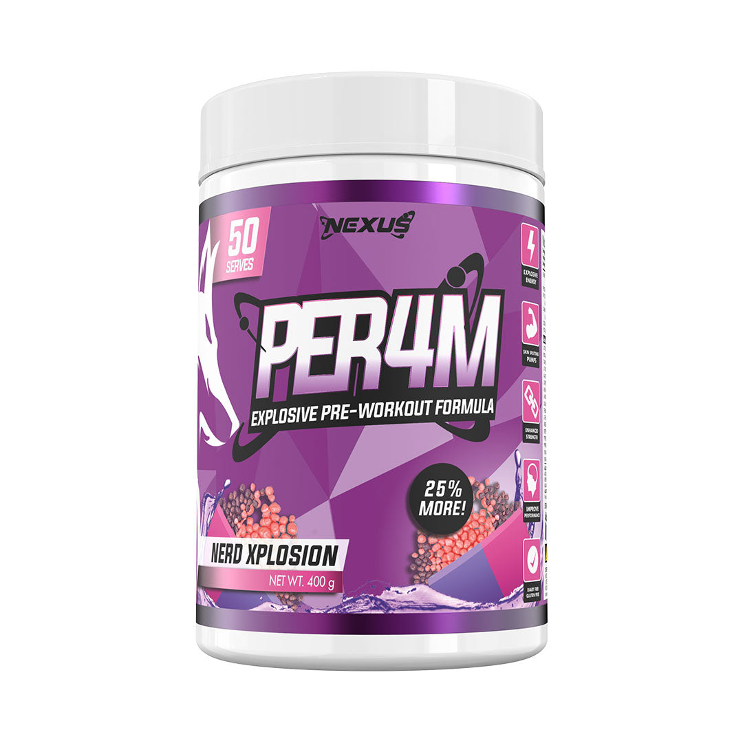 Nexus Sports Nutrition Perf4m Pre Workout Supplement Nerd Xplosion