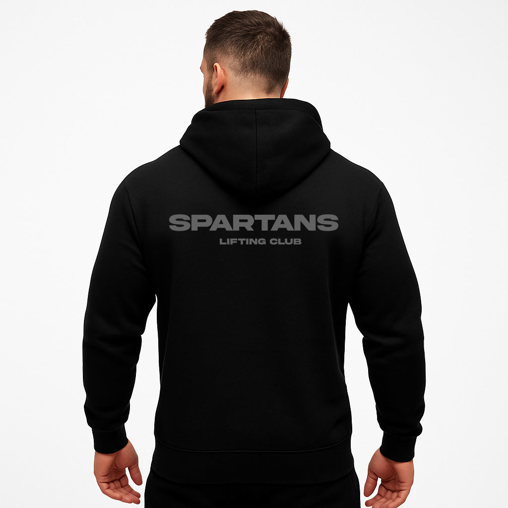 Oversized Hoodie SLC Black Grey Back