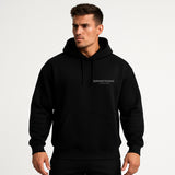Oversized Hoodie SLC Black Grey Front