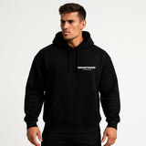 Oversized Hoodie SLC Black White Front