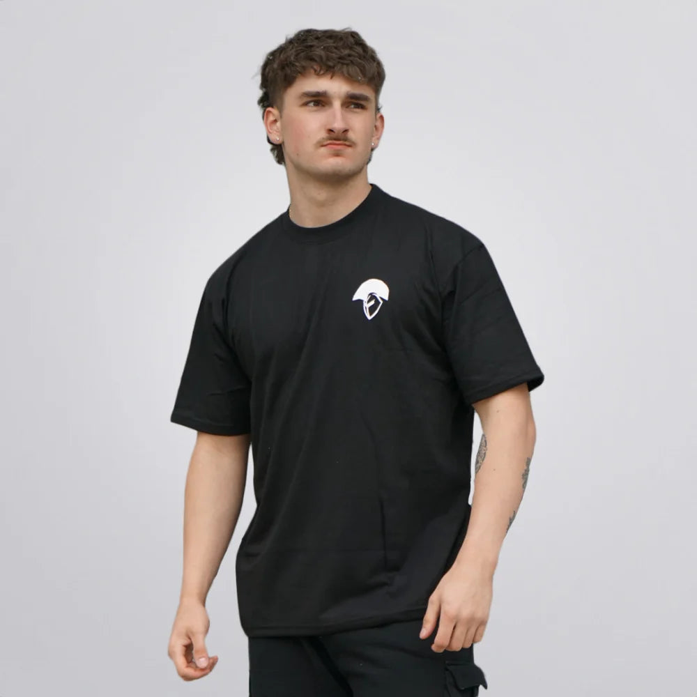 Spartans Power Shirt Black Front #colour_black