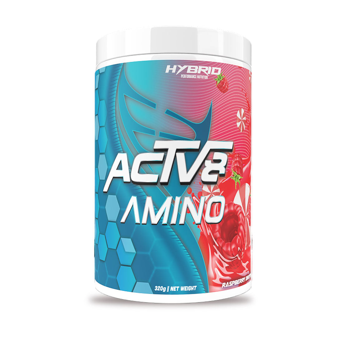 Hybrid Nutrition Actv8 Amino 40 Serves / Raspberry Drops Acid - Bcaa Eaa