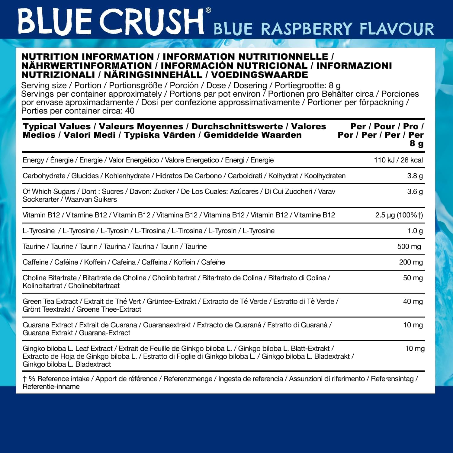 LevelUp Gamer Fuel Blue Raspberry #flavour_Blue Raspberry