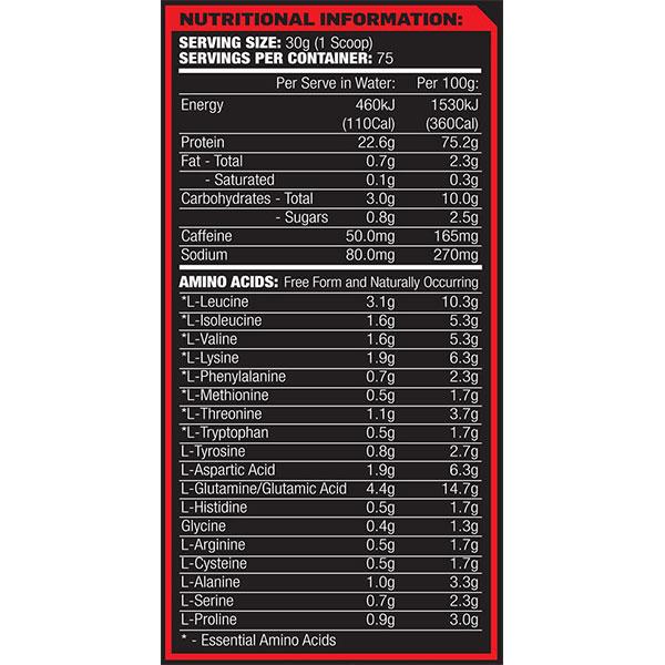 Maxs Shred System Low Calorie Protein Powder Nutrition Info