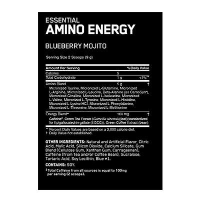 Amino Energy by Optimum Nutrition Nutrition Info