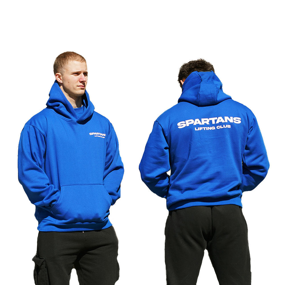 oversized hoodie gym hoodie blue spartans
