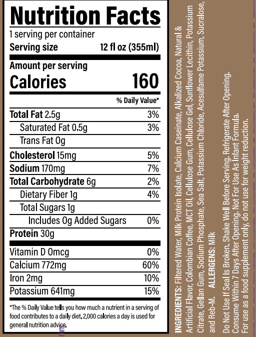 Raw Grass Fed Isolate RTD Ingredients