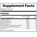 Redcon1 Double Tap Fat Burner Ingredients