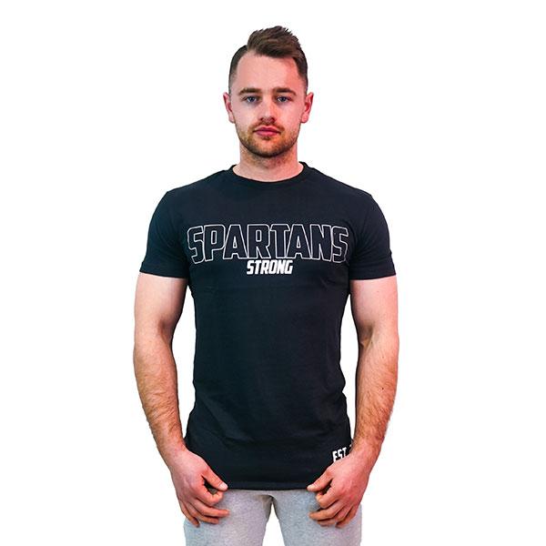Spartans Blockout Tee - Black by Spartans Apparel
