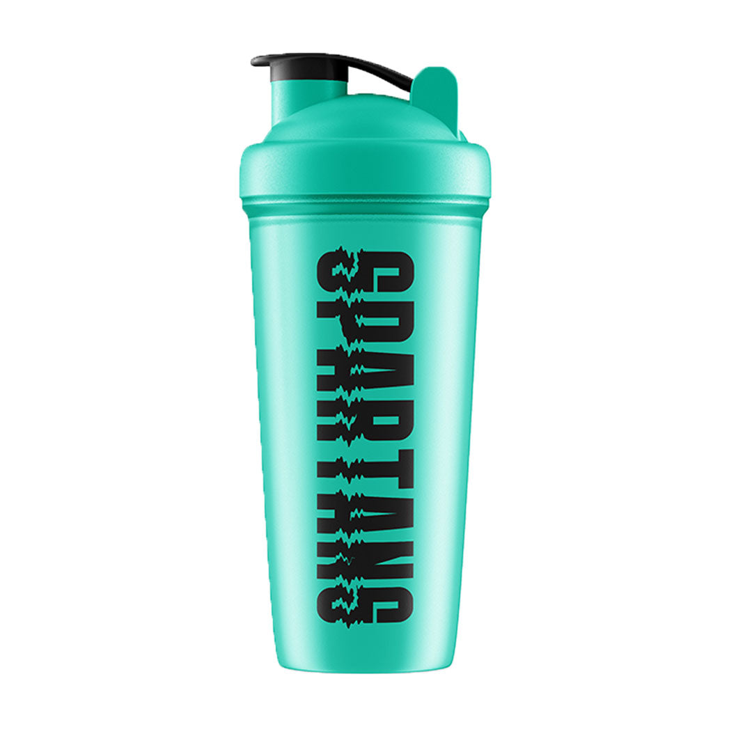 Spartans Glitch Shaker 700Ml / Teal With Black Print Drink Bottles & Shakers