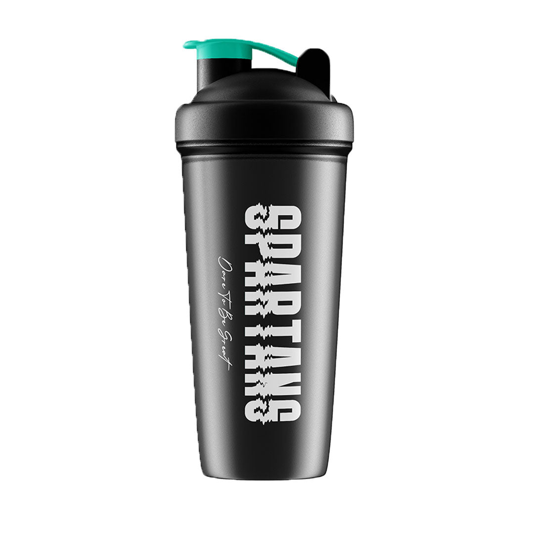 Spartans Glitch Shaker 700Ml / Black With White Print Drink Bottles & Shakers