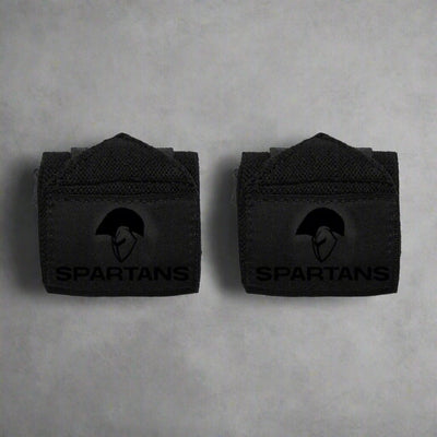 Spartans Elite Wrist Wraps Black on Black